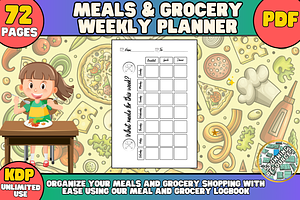 Meals & Grocery Weekly Planner