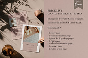 Price List Canva Template | EMMA, a Brochure Template by Studio Next (Thumbnail 2 of 8)