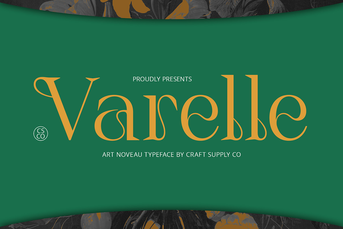 Varelle – Art Nouveau Font, a Serif Font by Craft Supply Co. (Photo 1 of 8)