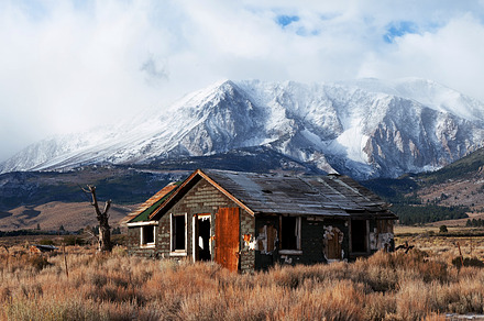 Abandoned House in Highway 395, a Nature Photo by Always Wanderlust