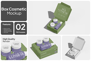 Box Cosmetic Mockup, a Packaging Mockup by Unerispace