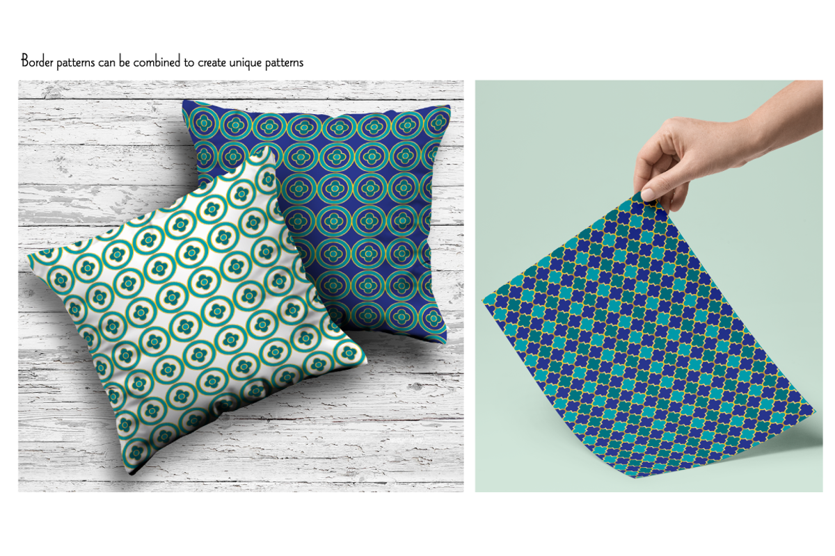 Blue & Gold Moroccan Borders preview 3