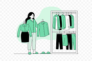 Cute Girl Ready for Work Vector, a Work Illustration by Partikusi Design (Thumbnail 3 of 3)