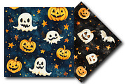 Cute Halloween Themed Digital Papers, an Illustration by DreamPrint404 (Thumbnail 4 of 5)