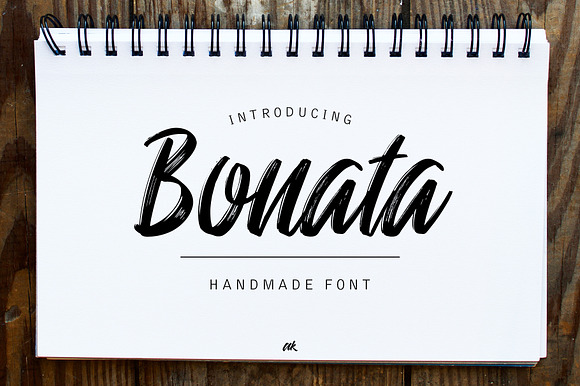 Bonata | Handmade Font preview 8