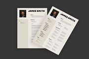 Modern Professional Resume & Cover, a Resume Template by PixelStudio (Thumbnail 2 of 4)