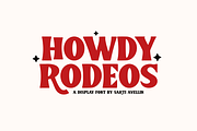 Howdy Rodeos - Display Serif Font, a Serif Font by SaktiAvellin (Thumbnail 1 of 8)