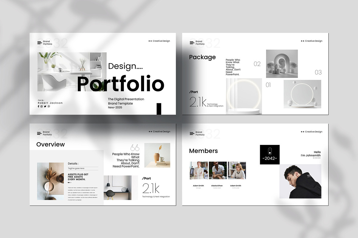 Design Portfolio Template, a Presentation Template by Creative-Work (Photo 3 of 9)