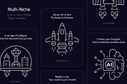 Futuristic Icon Art Set, an Outline Icon by Prosymbols (Thumbnail 3 of 7)