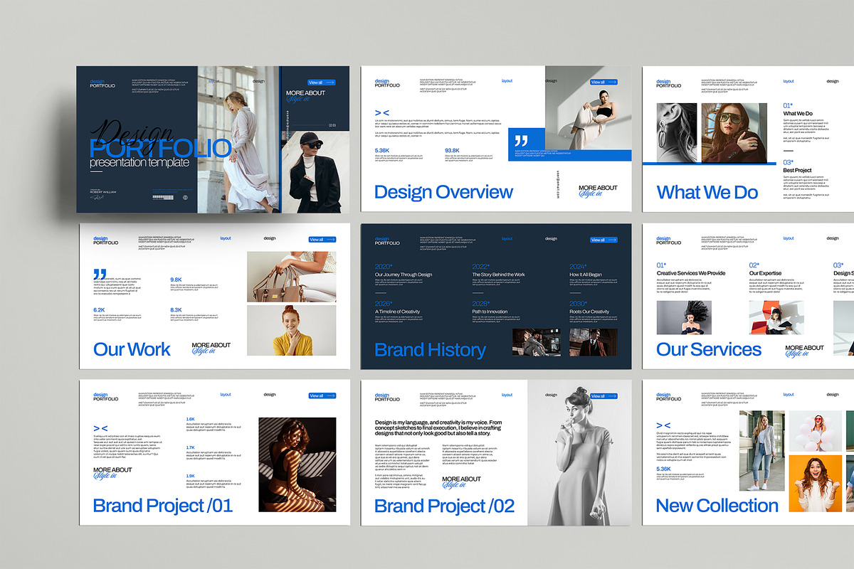Design Portfolio Presentation, a Presentation Template by MightyDesign (Photo 1 of 8)