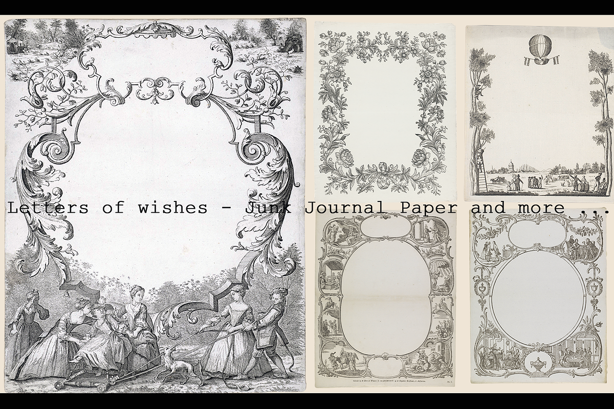 240+ Vintage Letters of wishes, a Decorative Illustration by Lilithcollageart (Photo 5 of 10)