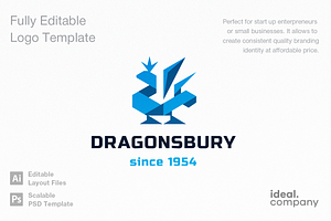 Dragonsbury Logo Template