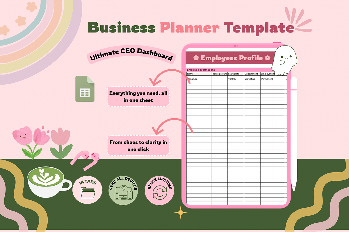 CEO Business Planner Spreadsheet preview 4