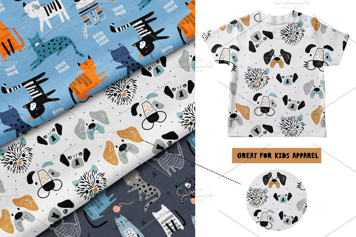 Cats&Dogs graphic collection, a Pattern Graphic by solmariart (Photo 6 of 8)