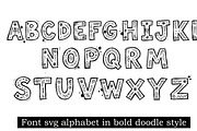 SVG Cute Hand drawn doodle alphabet, an Object Graphic by SketchArtStudio (Thumbnail 2 of 3)