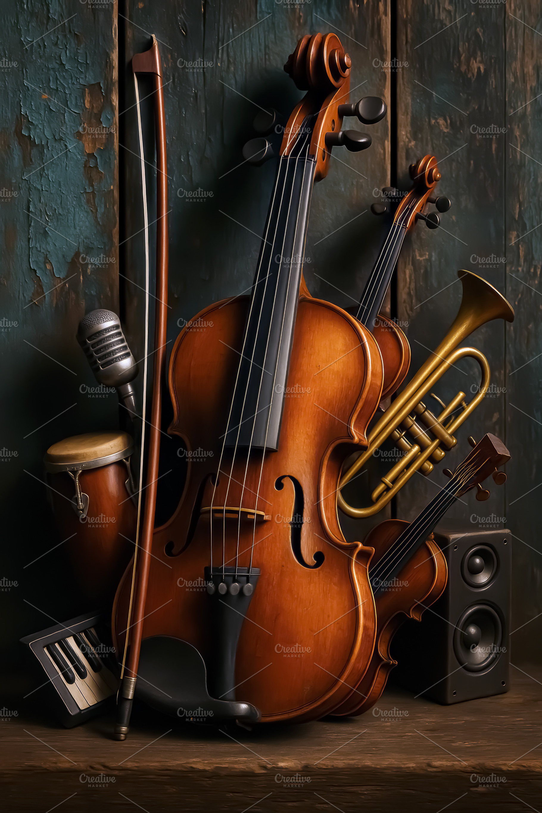 Classic and retro musical instrument, an Arts & Entertainment Photo by angellodeco
