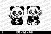 Adorable baby panda, an Animal Illustration by Vectorhight (Thumbnail 4 of 4)