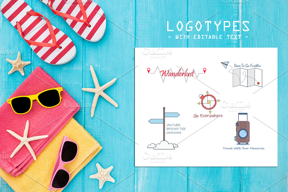 Take-Off. 5 Iconic Travel Logos, a Branding & Logo Template by Cyrah's Collection (Photo 5 of 13)