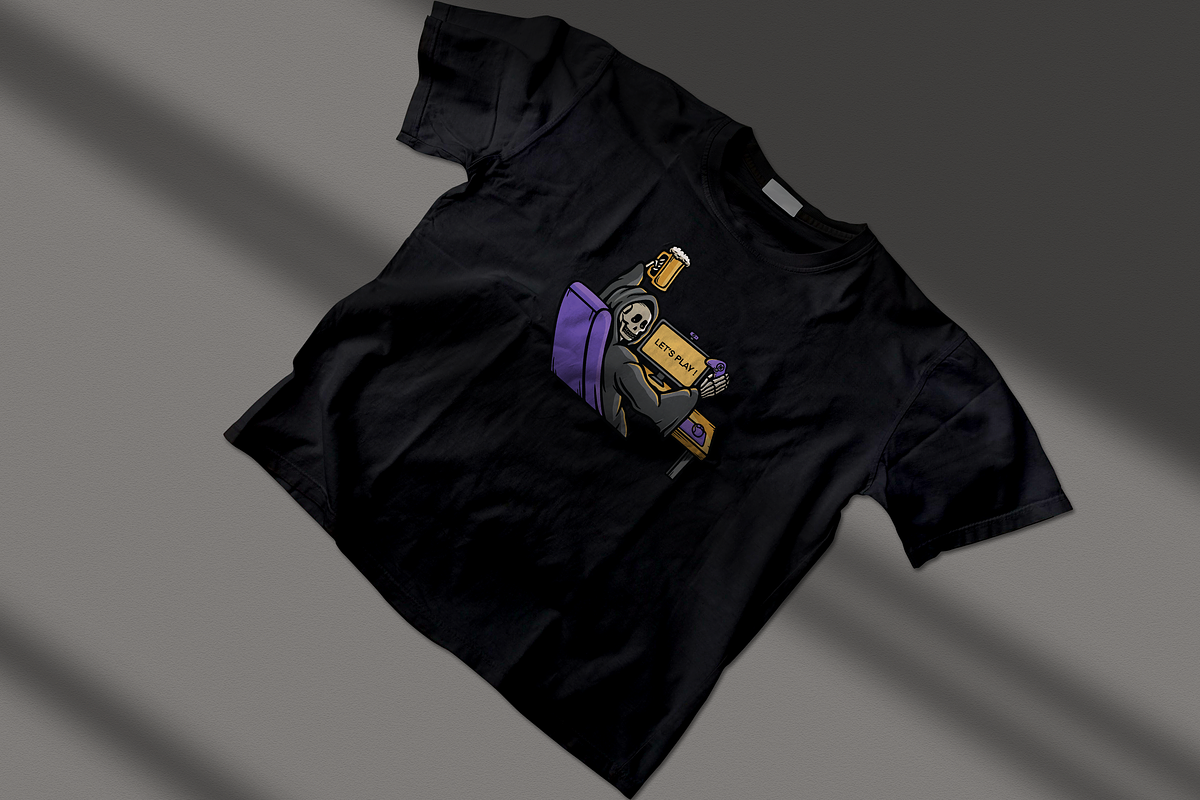 Gamer Slacker, an Object Illustration by nomlimo.com (Photo 2 of 3)