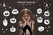 WHIMSICAL HALLOWEEN Clipart Bundle, a Decorative Illustration by InstaDesignPro (Thumbnail 10 of 13)