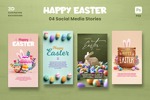 Happy Easter Social Media Stories, a Social Media Template by TandemStock