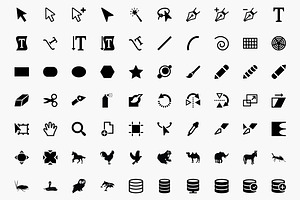 Awesome 1,800 icons - Multicons Set