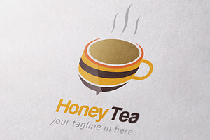 Honey Tea Logo Template