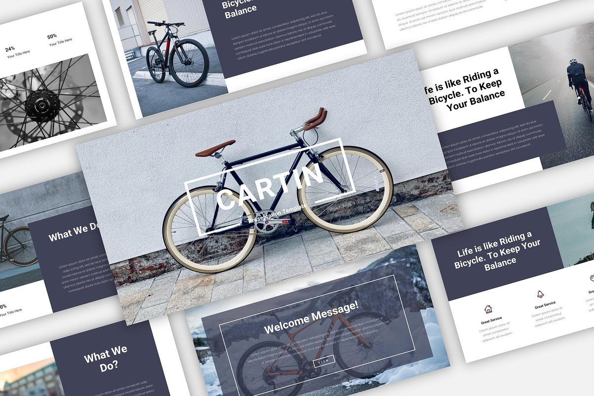 Cartin - Bike Keynote Template, a Presentation Template by riz creative studio (Photo 1 of 9)