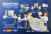 Marketing Business Character 3D Pack, a Characters & Person 3D Model by Haps Space (Thumbnail 1 of 4)