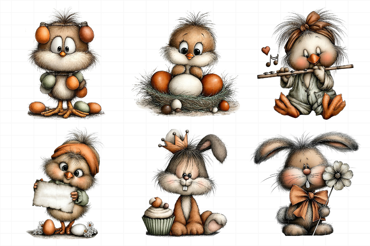 Whimsical Easter Clipart, an Illustration by Daily.Designs (Photo 6 of 8)