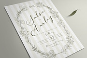 Flowers Wedding Invitation, an Invitation Template by Aarley Kaiven (Thumbnail 2 of 2)