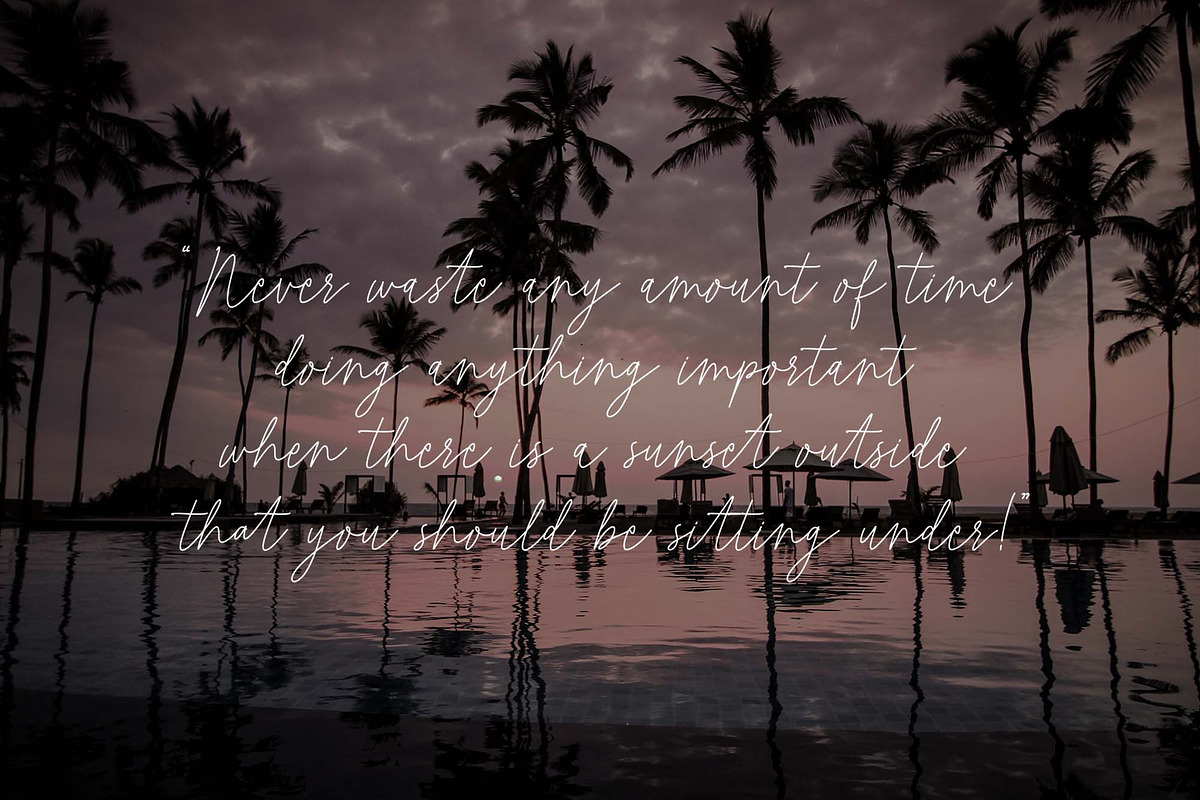 Photomark Signature, a Script Font by MJB Letters (Photo 6 of 10)