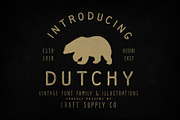 Dutchy - Vintage Type Family +Extras, a Sans Serif Font by Craft Supply Co. (Thumbnail 11 of 11)