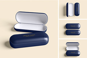 Eyeglasses Case Mockup, a Cups & Container Mockup by Pikachudesign