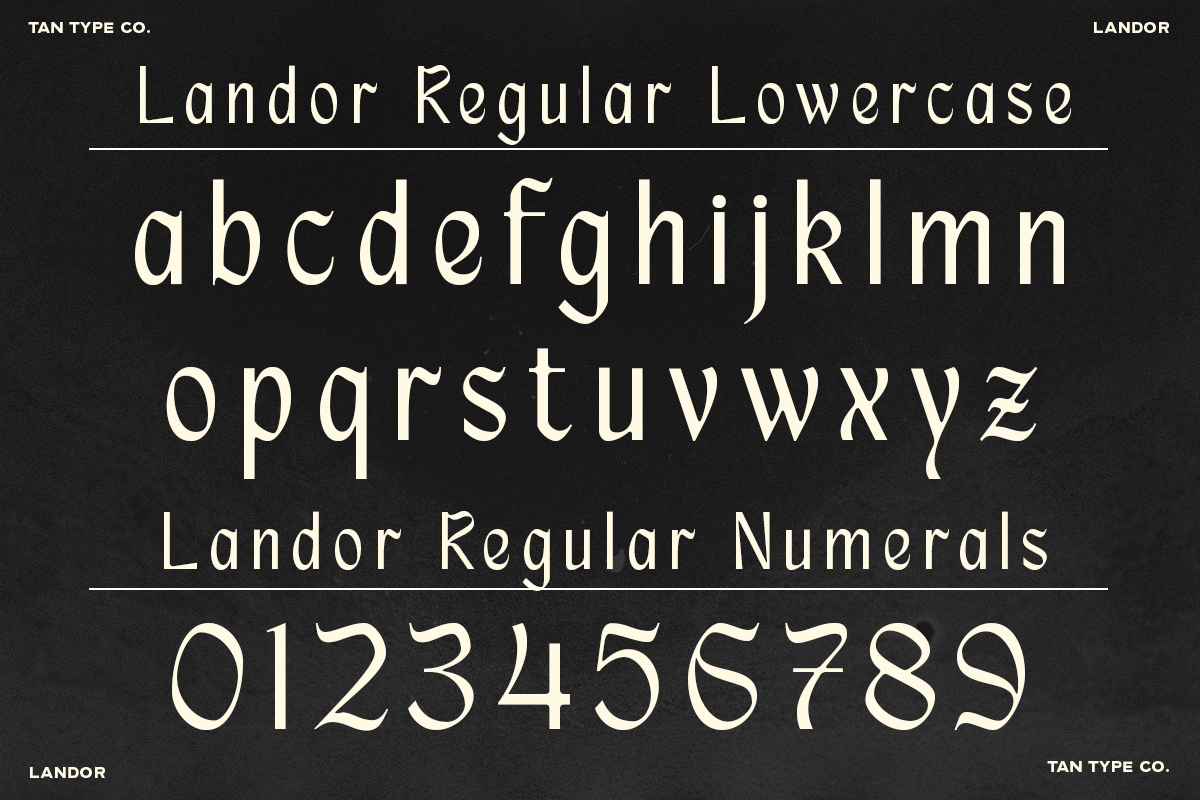 TAN - LANDOR, a Blackletter Font by TanType (Photo 13 of 14)