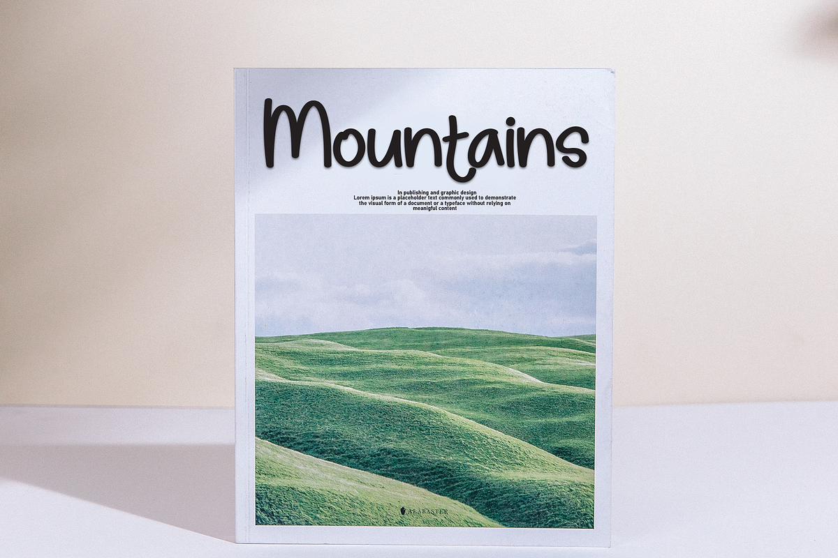 Drawing Scenery | Script Font, a Script Font by Scratchones (Photo 3 of 8)