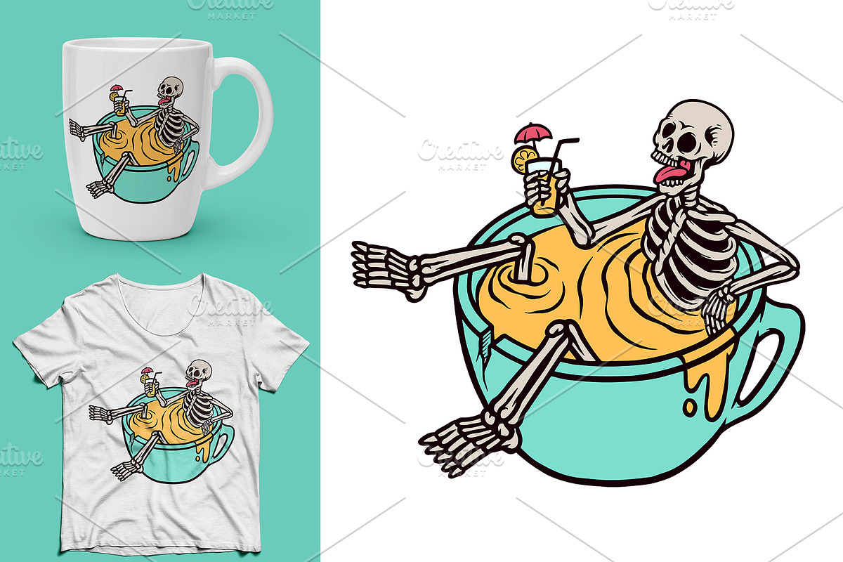 25 in 1 Bundle - Skull Illustrations, a Person Illustration by gunaonedesign (Photo 11 of 21)