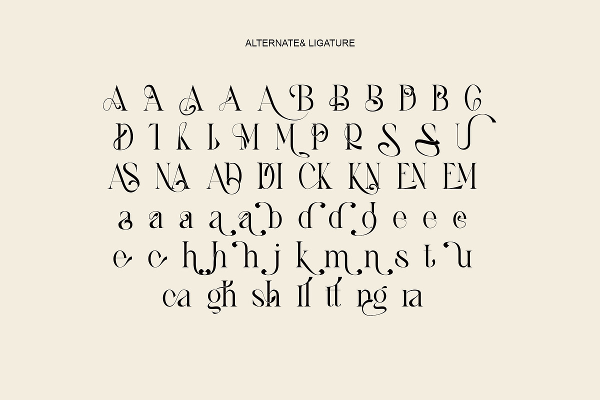 Ghina Ligature Serif Typeface, a Serif Font by yaqublekker (Photo 10 of 10)