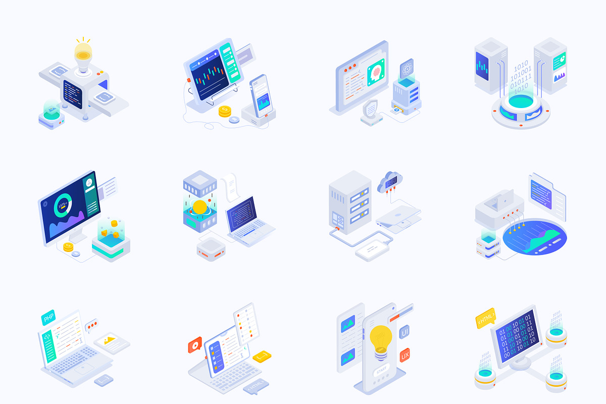 Programming and Coding Icons, a Duotone Icon by Vectors Market (Photo 7 of 8)