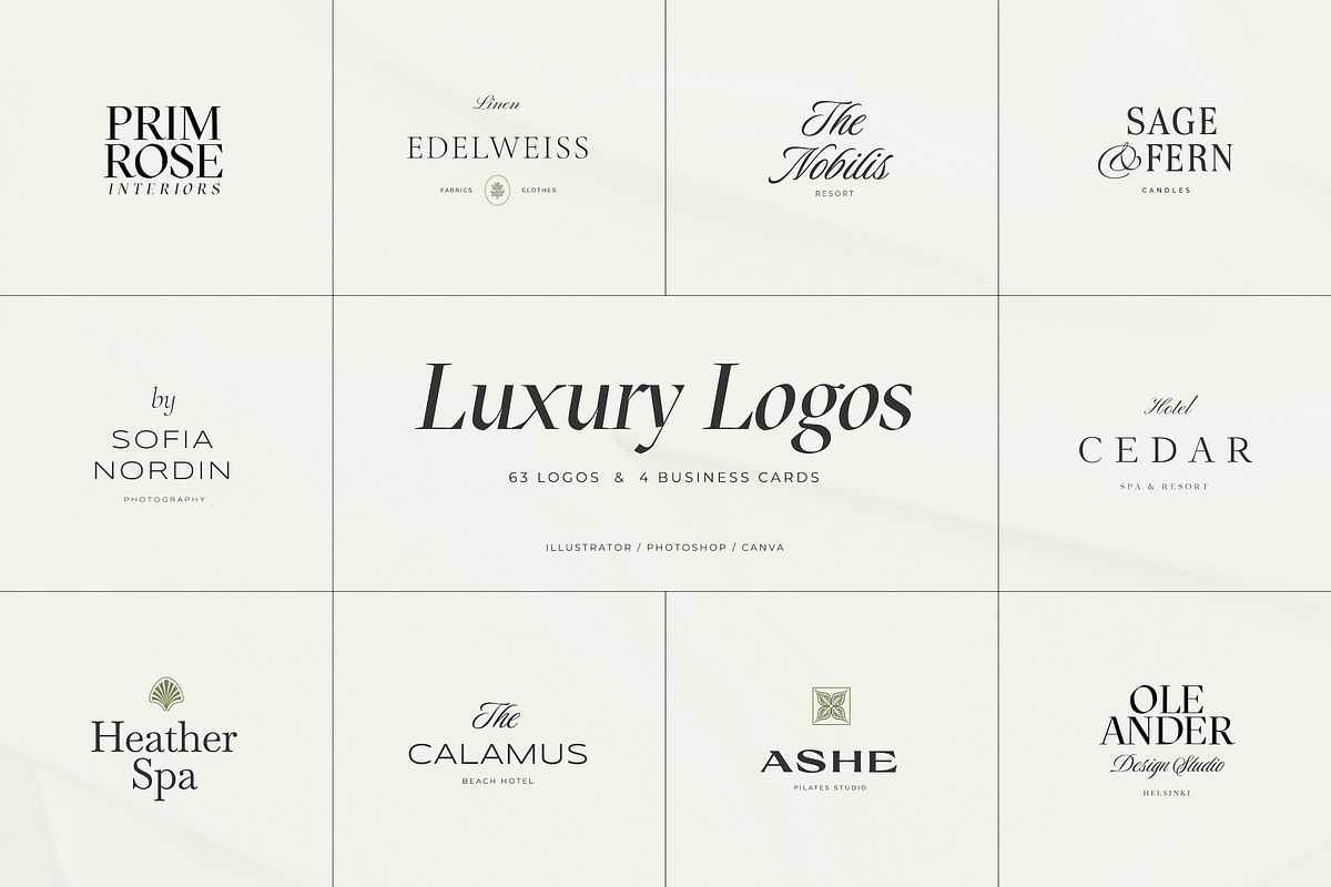 LUXURY Logos & Business Cards, a Branding & Logo Template by Crocus Paperi (Photo 1 of 17)