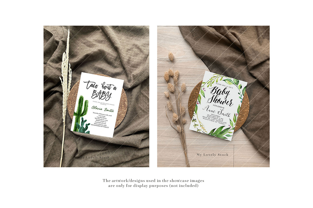 Boho Invitation Mock up Bundles, an Invitation Template by My Lovely Stock (Photo 4 of 4)