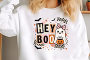 Hey Boo Halloween Sublimation PNG, a Seasonal Illustration by CraftArtStudio (Thumbnail 3 of 4)