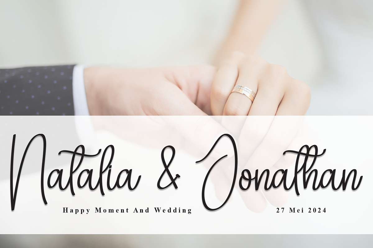Wedding Ceremony | Script Font, a Handwritten Font by Scratchones (Photo 2 of 8)