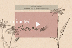 Animated NATURA handmade graphic