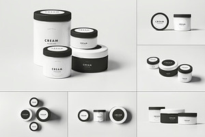 Cosmetic Jars Mock-up, a Packaging Mockup by DesignRushMarket