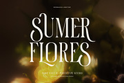 Sumer Flores Elegant Serif Font, a Serif Font by Graphicxell (Thumbnail 1 of 8)