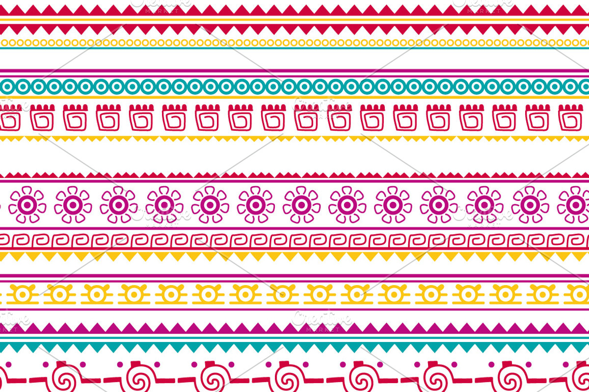 Ethnic Seamless Patterns preview 5