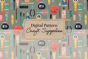 Craft Supplies Pattern, a Pattern Graphic by koberstein (Thumbnail 1 of 6)