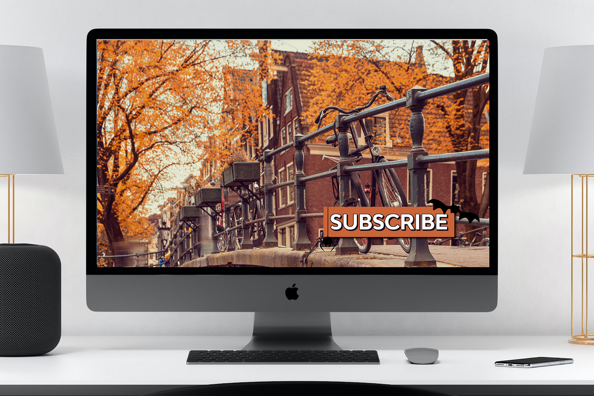 Youtube Autumn/Fall Subscribe Button, a Social Media Template by Mstvisuals (Photo 6 of 6)