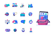 Company website vector Illustrations, a Work Illustration by Grivina's shop (Thumbnail 10 of 25)